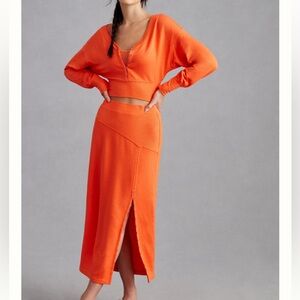 Anthro Daily Practice Skirt and Sweater set